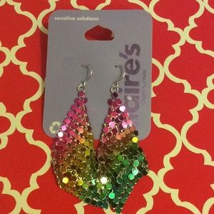 Rainbow earrings super cute!